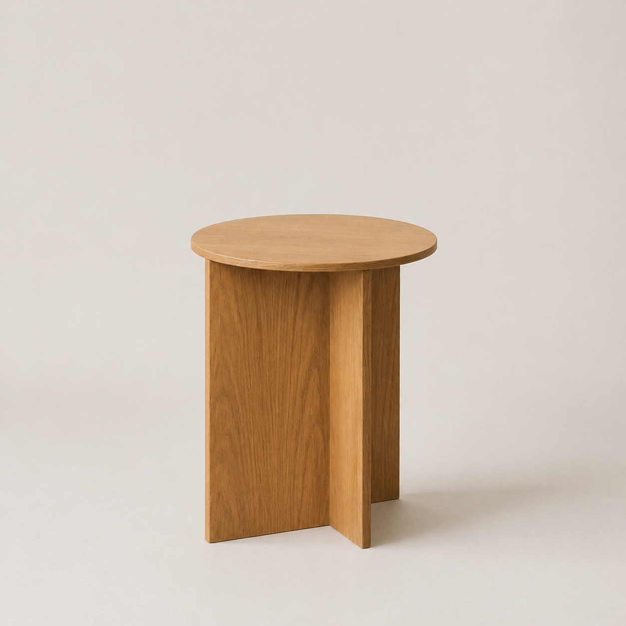 Table d’Appoint Ronde en Bois